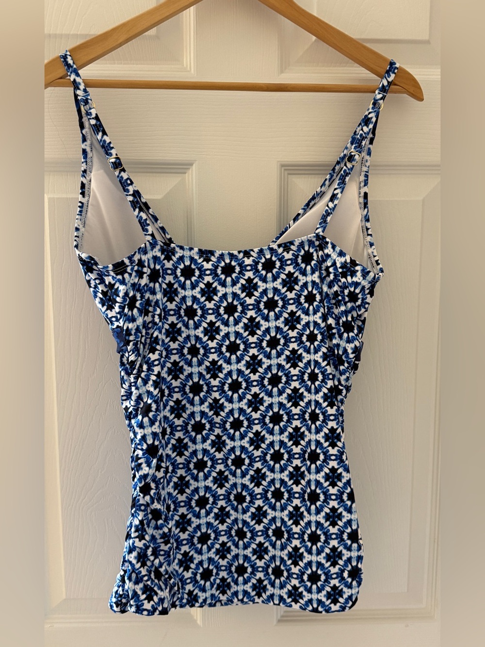 Tommy Bahama ☀️🌊IslandSculpt™ Cowrie Tankini Navy Blue White Size Large *NEW - Picture 3 of 9